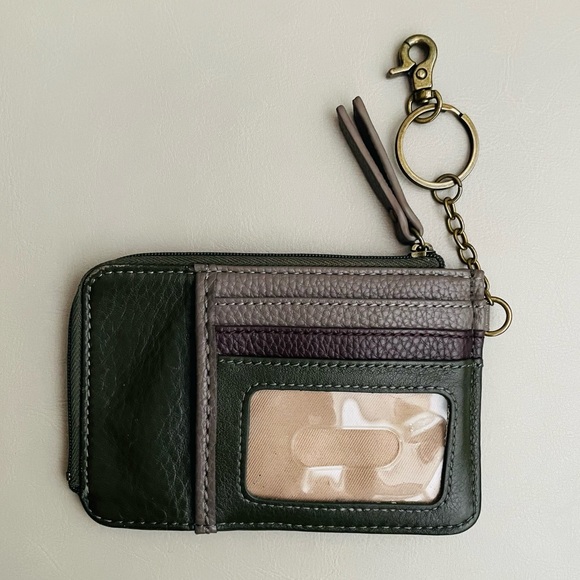 The Sak Multi-Color Leather Card Holder with Keychain - Picture 2 of 8